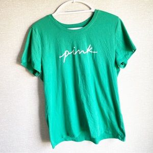 Victoria’s Secret PINK T shirt size XL green